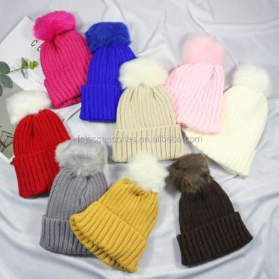 China HZM-16976 JOINT High Quality Cheap Custom Winter Beanie With Ball for sale