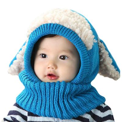 China JOINT Scarf Earflap Hood Scarves Skull Caps Baby Boys Winter Hat HZM-17786 for sale