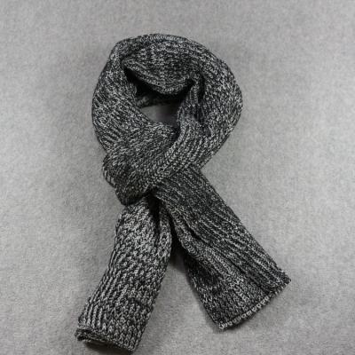 China Fashion HZW-17012005 High Quality Winter Men's Long Muffler Custom Acrylic Knit Scarves for sale