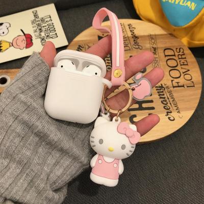 China For Earbuds Pudding Dog Melody Soft Silicone Cover For Apple Airpods Case With Key Chain for sale