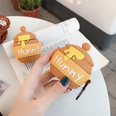 China For Cute 3D Earbuds Cover Honey Hunny Can Bottle For AirPods For Apple Airpods Pro Cases for sale