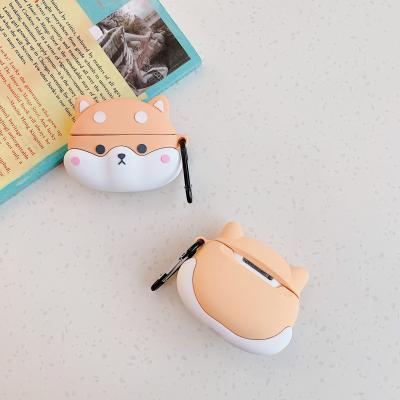 China For Earbuds For Airpods Pro 3D Cartoon Corgi Animal Dog For Air Pod Cover For Apple Airpods 1 2 Case for sale