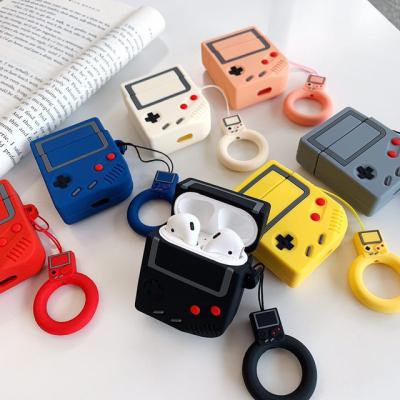 China For Retro Earbuds Cartoon Game Boy Case For AirPods 1 And 2 Case With Finger Ring for sale