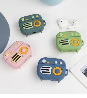 China For Earbuds 3D Cute Cartoon Silicone Retro Radio Cover For Airpod 3rd For Airpods Pro Case for sale