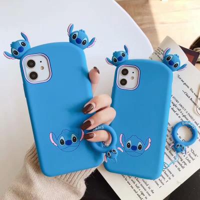 China 3D Silicone Cartoon Cute Stitch Soft Silicone Phone Cover For iPhone 11 pro X XS Max XR 6 7 8 plus for sale