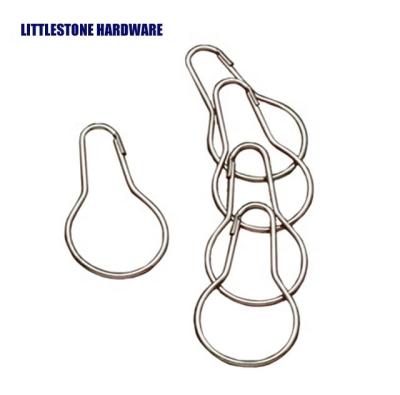 China Modern Bathroom Accessories Shower Curtain Hook Wholesale 304 Stainless Steel Shower Hooks Rings Curtain Liner Rings for sale