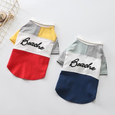 China Wholesale custom stocked dog chothes t-shirt vest hoodie pet apparel logo printing fashion pet clothes for sale