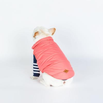 China Sustainable Wholesale Pet Clothes Autumn And Winter Cotton Down Jacket Dog Clothes for sale