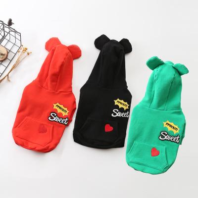 China Simply Soft Stocked Brand New High Quality Dog Hoodie Dog Sweater Pet Clothes for sale