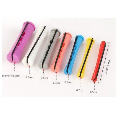 China Hair Rollers Curling Hair Perm Rods Set Plastic Hair Rollers Cold Wave Perming Rods Curling Rollers For Women Long Short Hair Hairstyle Styling Tools for sale