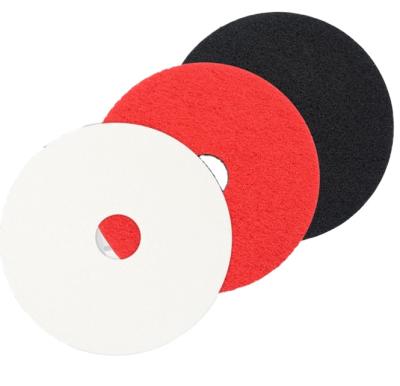 China 17inch Hotels Brusher Accessories For Cleaning Pad Red For Daily Cleaning White Color Buffing Black Color For Wax Removal for sale