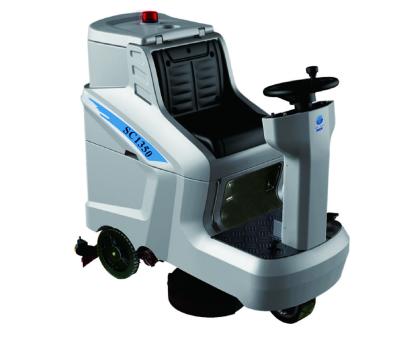 China Hotels Electric Lower Noise Ride On Sweeper With Water Tank Floor Road Sweeper With Strong Suction Cleaning Machine for sale