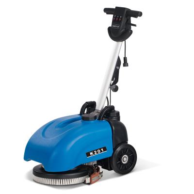 China Mini Hotels Walk Behind Scrubber Equipment A201 Compact Floor Cleaning Scrubber (Electric Wire Type) for sale