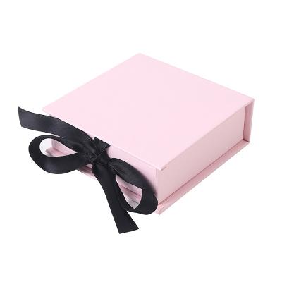 China Luxury Jewelry Watch USB Logo Wedding Cardboard Ribbon Handmade Custom Packaging Paper Black Gift Box for sale