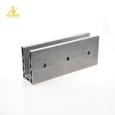 China Glass Channel / Industry Aluminum Profile Glass Frame / 12mm 14mm Glass Profile Aluminum Railing 6mm for sale