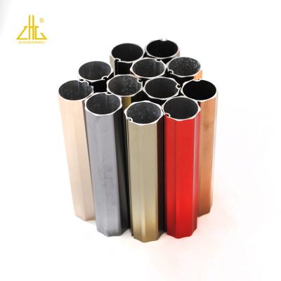 China Zhonglian Decorations Powder Coated Aluminum Extrusion Profile Pipes / Aluminum Pipe Frames for sale