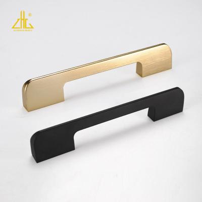 China Modern aluminum profiles double side door pull handle for sideboard door handles for sale