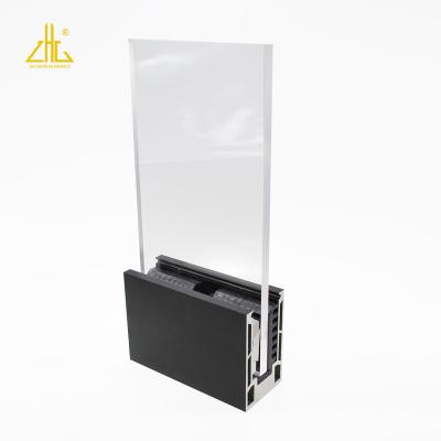 China Decorations And Accessories Manufacturer Supplies Glass Clamp Aluminum Profile / U Channel Aluminum for sale