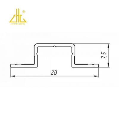 China Decorations 6063 Profile Gypsum Vinyl Panels Industrial Aluminum Profile for sale