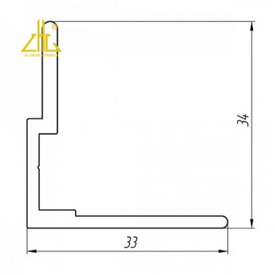 China Decorations OEM Aluminum Profile For Ventilated Facades Customized Aluminum Parts For Ventilated Facade Fixing System for sale