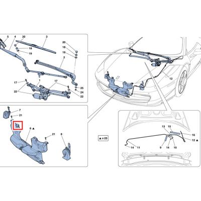 China For Ferrari California Windshield Washer Reservoir Cover OEM 85267200 for sale