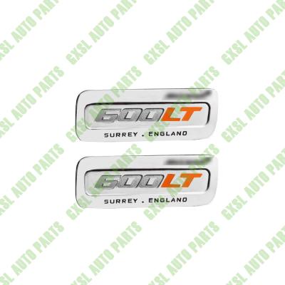 China 1 Pair For Mclaren 600LT Trim Metal Nameplate Logo Badge,Aluminum Name Tag Sign for sale