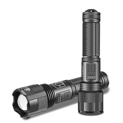 China D1600 P50 Outdoor Powerful Flashlight D1600 P50 18650 Outdoor Powerful Torch P50 USB Zoomable LED Torch Hand Lamp Battery USB Rechargeable Flashlight for sale