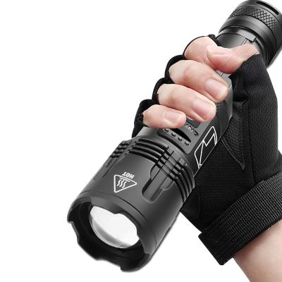 China HISWIM D1700 USB LED Torch XHP70 Hand Torch 26650 Power Display Powerful Rechargeable Flashlight Camping Tactical Light for sale