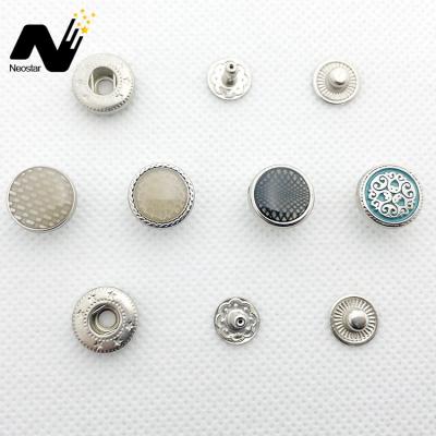 China Washable Premium Hardware Accessories Clothes Snap Button Metal Snap Button Product Type Custom for sale