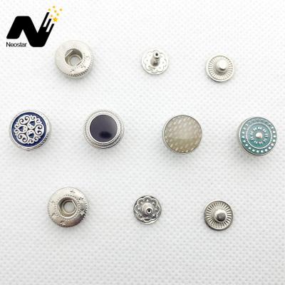 China Washable Fancy Button Making Wholesale Metal Clothing Snap Button For Decoration for sale