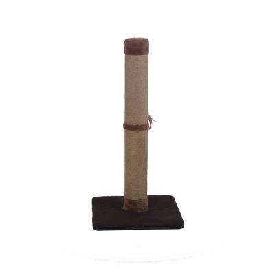 China Viable Wholesale Catnip Wrinkled Paper Cat Scratching Post Cat Scratcher Interactive Pet for sale