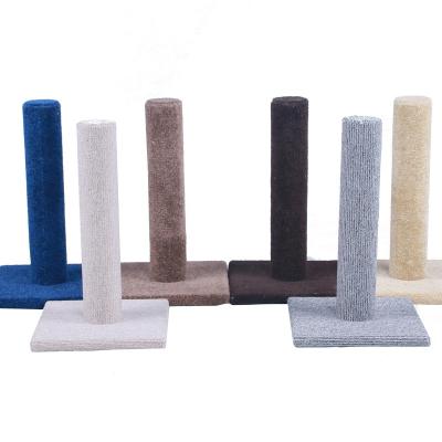 China Viable Wholesale Fabric Cat Scratching Post Cat Furniture Mat Scratcher Post From Factory Supplier for sale