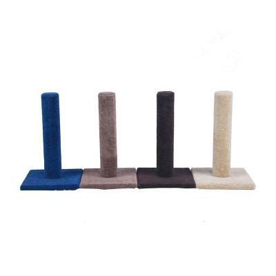 China Anji Factory Supplier Cat Single Post Cat Claw Scratching Post Scratcher Furniture Sustainable Carpet Fabric for sale