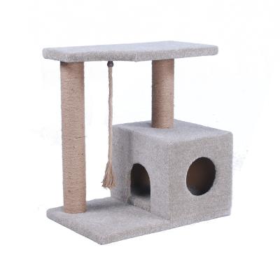 China Wholesale High Quality Viable Manufacturer Small Cat Tree With Housing for sale