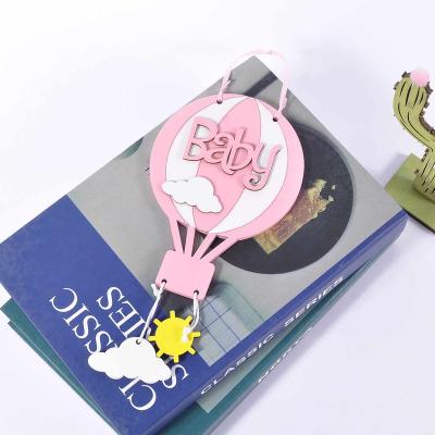 China Cute Hot Selling Baby Sign Craft Letter Wooden Atmosphere Pendant Decoration Hot Sale Holiday Supplies for sale