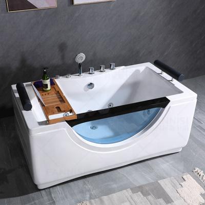 China Body massage; Waterfall; Hot and cold water; THERMAL STATION ; Shower Mixer Double Side Skirted Hot Tub Outdoor Bath Spa Sitting Bath Tub Transparent For Adult for sale