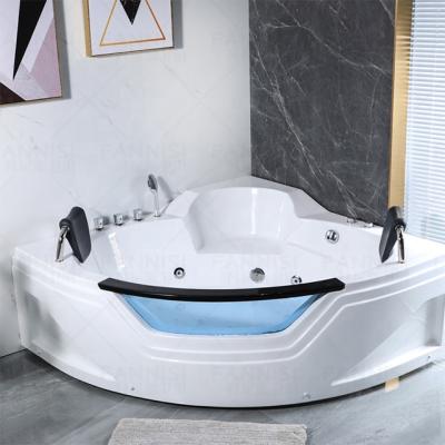 China Body massage; Waterfall; Hot and cold water; THERMAL STATION ; Shower mixer; Transparent Acrylic 2 Side Three Person Surf Fashion Skirted Massage Bathtub Hot Tubs Bathroom Bathtub for sale