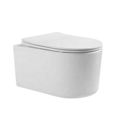 China Double-Flow High Quality Ceramic Sanitary Ware Bathroom Wall Hung Toilet Bowl Hanging WC In The Wall for sale