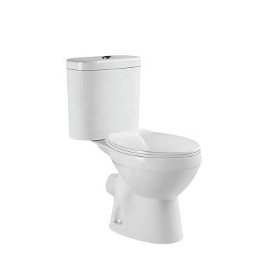 China American Double-Flow Fannisi Style Two-Piece Washdown Toilet Flushing Toilet Cabinet Twyford Ceramic WC for sale