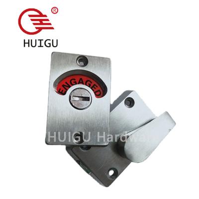 China Modern Toilet Door Indicator Lock SS Flag Bolt For Public Bathroom And Toilet for sale