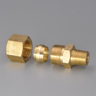 China Water Fitting Brass Compression Brass Compression Union Fitting O Ring for sale