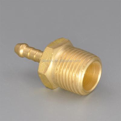 China Brass Nipple Type Pipe Barb Connection Male Thread Fitting for sale