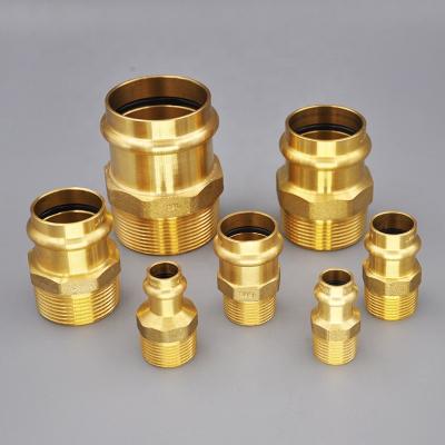 China DZR Male Water Thread Press Brass Brass Fitting for sale