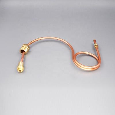 China State or Air Chiller COPPER BRAID GAS ACCESSORIES FITTING COPPER CAPILLARY PIPING with BRASS FITTINGS LPG for sale