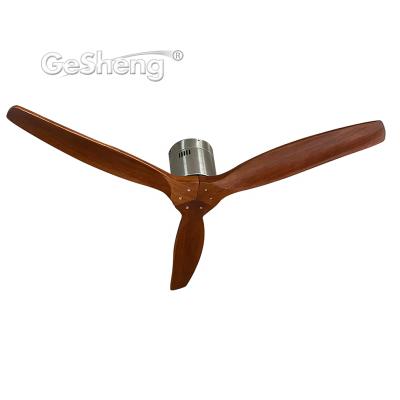 China 52 60 blades solid wood bldc air cooling fan modern simple ceiling dc fan 42 60 motor remote control ceiling fan for sale