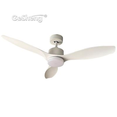 China Modern simple forward and reverse fan lighting white bldc blades ABS remote control led ceiling fan DC for sale