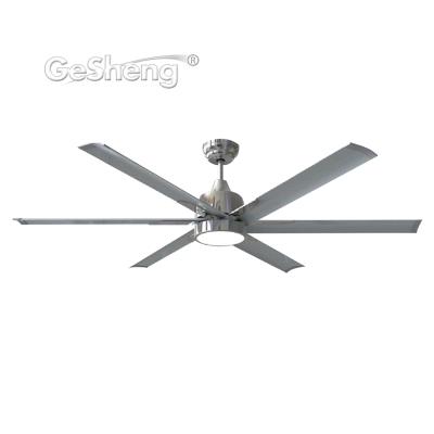 China DC Industrial High Wind Ventilador Metal Forward and Reverse 6 Blade Large Remote Control Ceiling Fan for sale