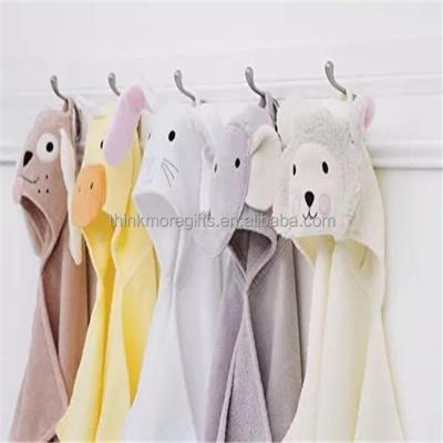 China Compressed Baby Towel Hooded Baby Towel Wholesale Animal Shaped Bamboo Hooded Towel From China for sale