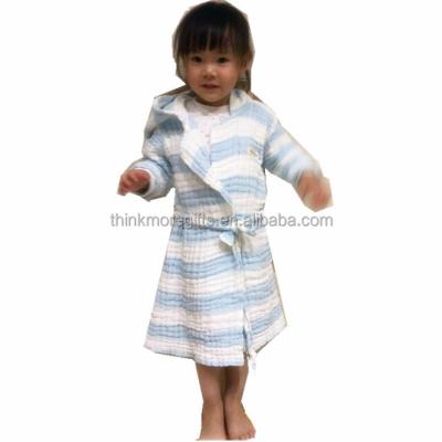 China Baby Bamboo Hooded Towel 100% Compressed Muslin Bamboo Hooded Bathrobe for sale