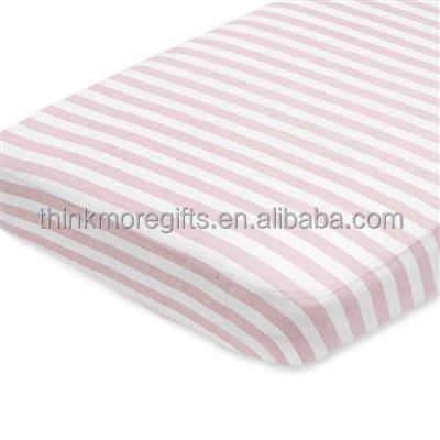 China Disposable Breathable Muslin Fitted Sheet Elastic Baby Fitted Crib Sheet Baby Bedding Set for sale